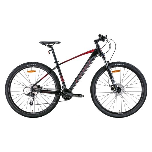 Велосипед 29&quot; Leon TN-70 AM Hydraulic lock out HDD 2022 (чорний з червоним (м)) — 