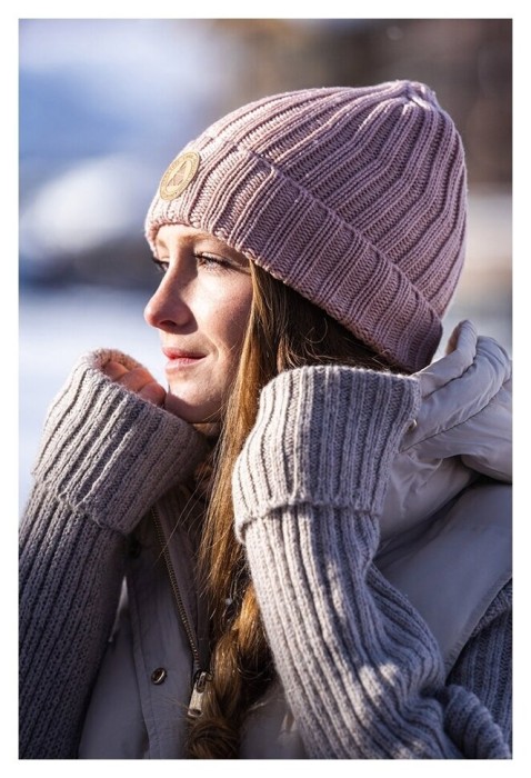 Шапка Cairn Mia powder pink