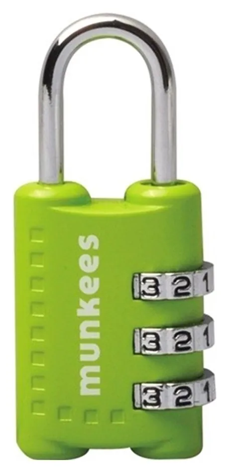 Munkees 3604 брелок-замок Combi Lock 1 lime (3604-LM)