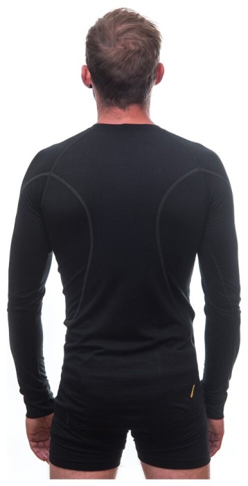 Термофутболка мужская Sensor Merino Active LS black 11109033, SM11MA-black
