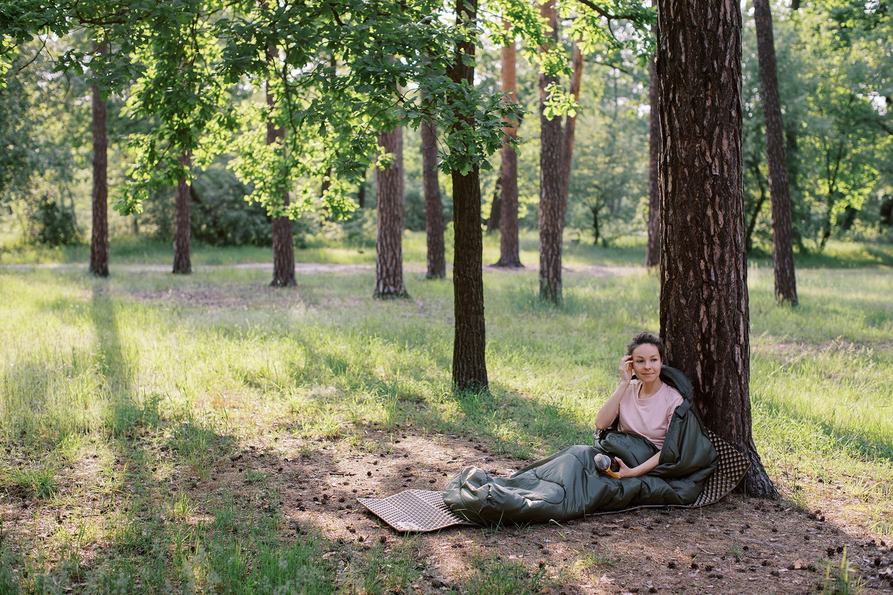 Спальный мешок Totem Hunter кокон правый olive 220/60-55 UTTS-004 Спальный мешок Totem Hunter кокон правый olive 220/60-55 UTTS-004