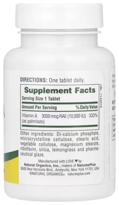 VIT A 10,000 IU Water-Dispersible - 90 tabs