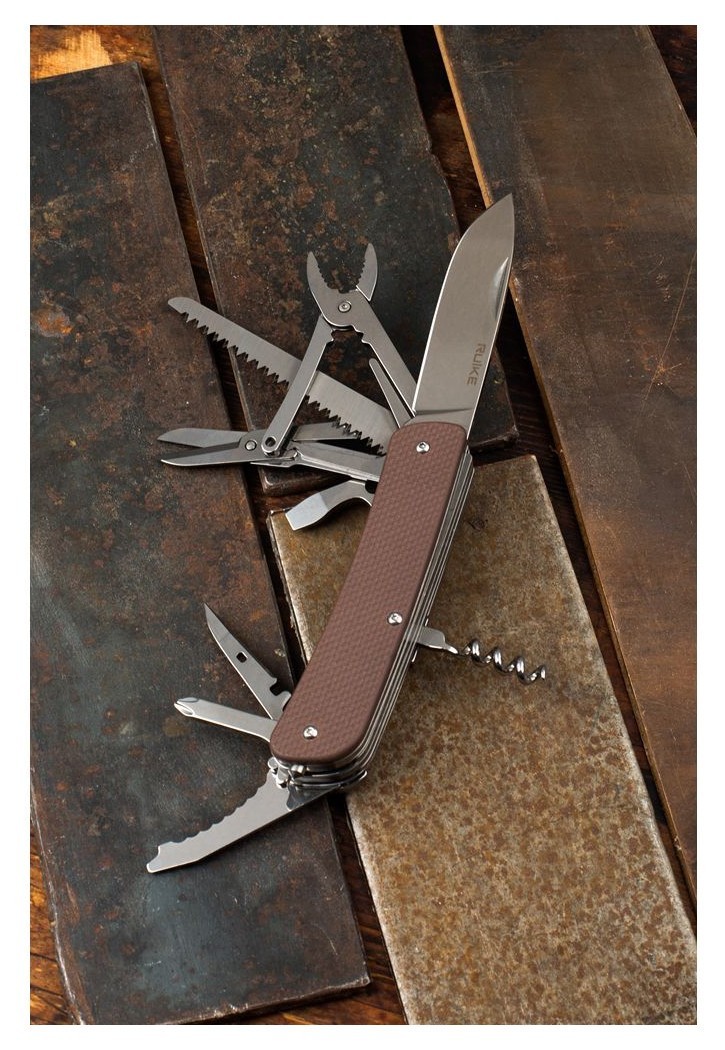 Багатофункціональний ніж Ruike Criterion Collection L51 коричневий