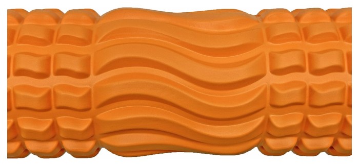 Масажний ролик EasyFit Wavyspines 33 см Помаранчевий