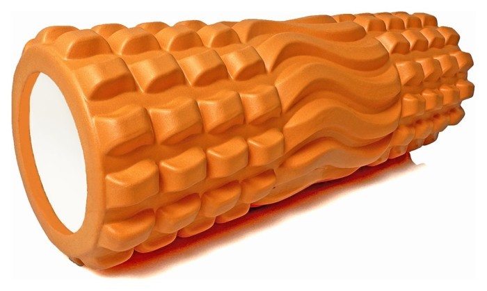 Масажний ролик EasyFit Wavyspines 33 см Помаранчевий