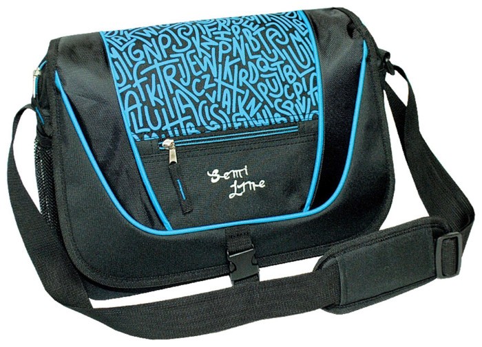 Сумка через плече Semi Line 9 Black/Blue (7156)
