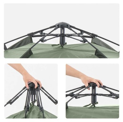 Намет тримісний автоматичний Naturehike NH21ZP008, темно-зелений