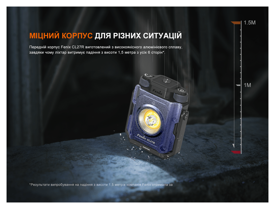 Ліхтар прожектор Fenix CL27R зелений, укр, укр