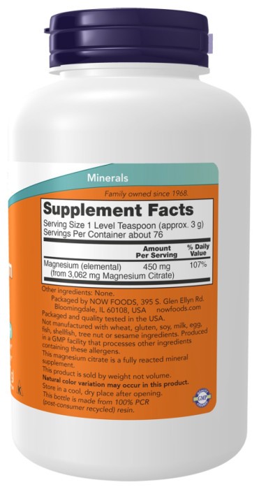Magnesium Citrate Powder - 8 oz