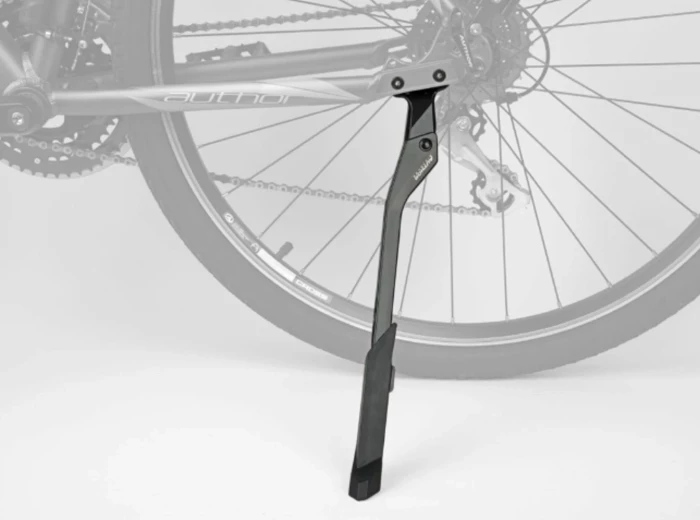 Подножка боковая (на заднее перо) Алюминий регулируемая длина KAIWEI KWA-616-30-2 черный