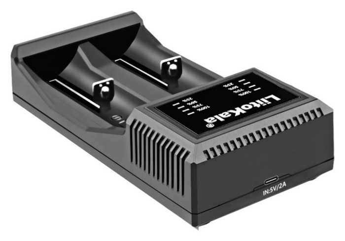 Зарядний пристрій Liitokala Lii-C2, Ni-Mh/Li-ion/Li-Fe, Micro USB, LED