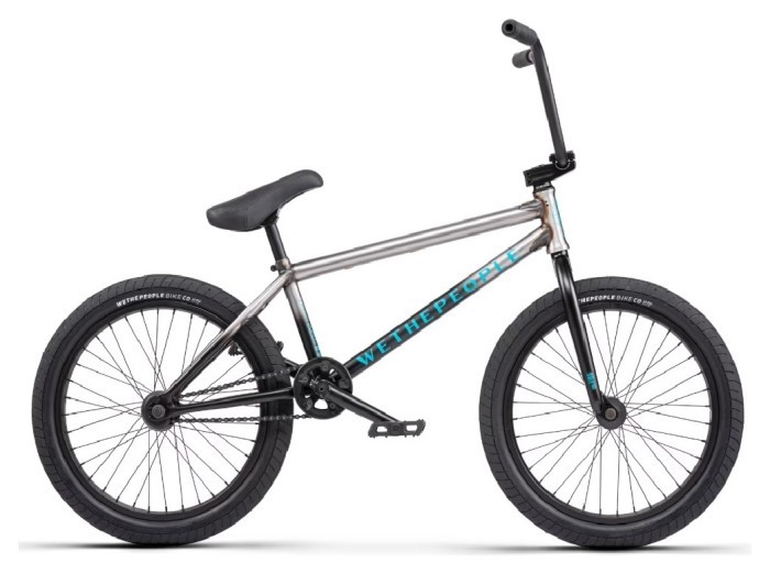 Велосипед WeThePeople JUSTICE Complete Bike matt black/raw fade TT20.75" Cassette (черно-серый)