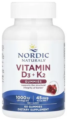 Vitamin D3 + K2 - 60 gummies