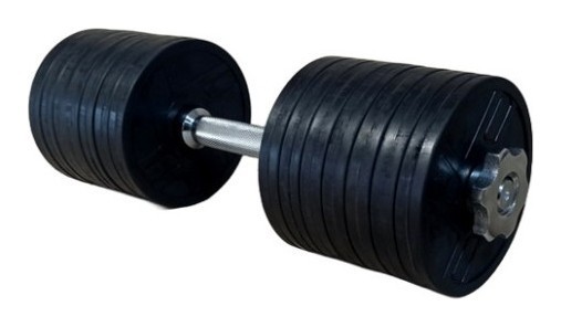 Розпродаж! Обгумована гантель 18,5 кг (гриф 42 см + 14х1.25 диски), укр, укр