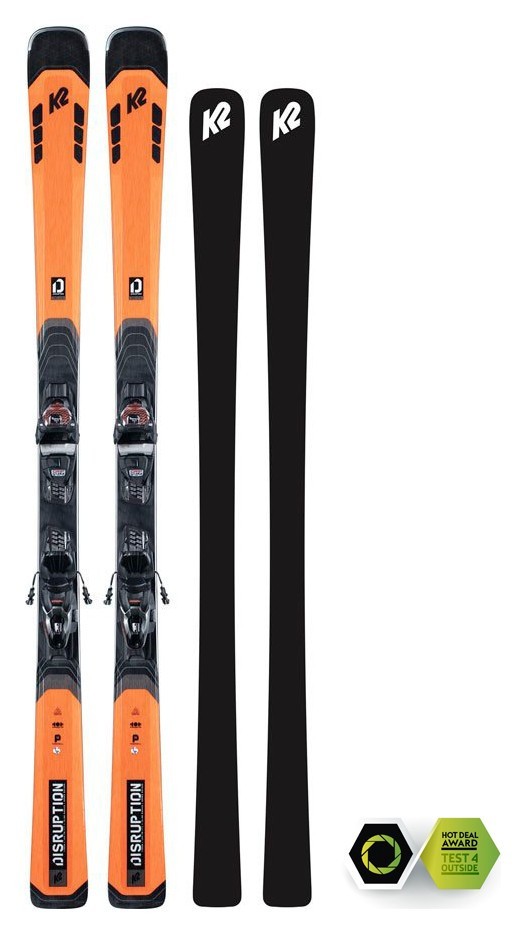 Лежи горные комплект K2 DISRUPTION 78C+M3 11 COMPACT QKCLK 163см Orange/black (10E0007.242.1+10E1012.142.2)