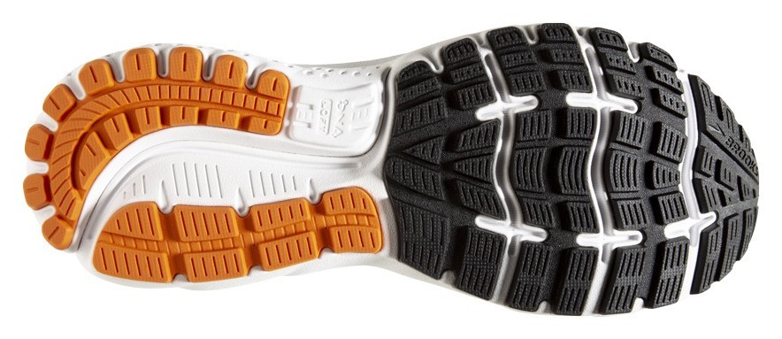 Кросівки чоловічі Brooks GHOST 12 M 42 (8.5US) Black/turbulence/orange (1103161D009)