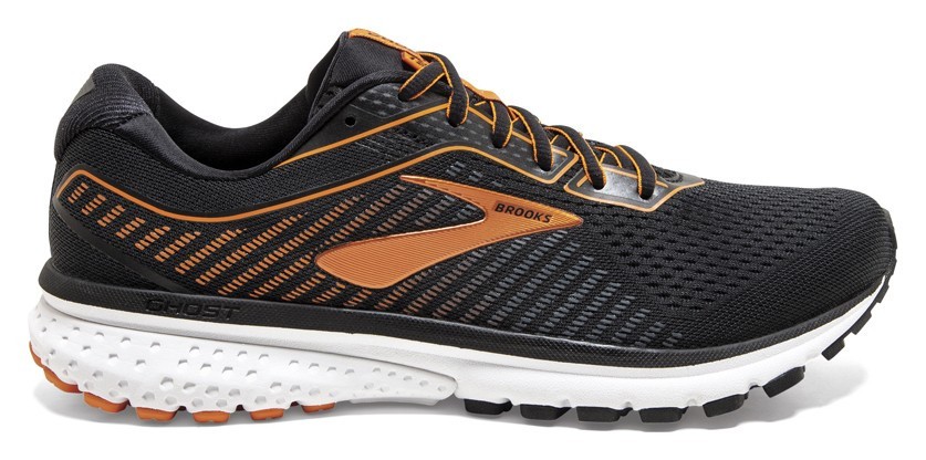 Кросівки чоловічі Brooks GHOST 12 M 42 (8.5US) Black/turbulence/orange (1103161D009)