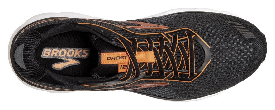 Кросівки чоловічі Brooks GHOST 12 M 42 (8.5US) Black/turbulence/orange (1103161D009)