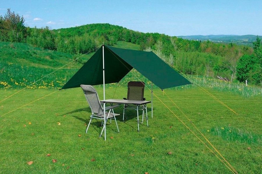 Туристический тент Eurotrail TARP 4 (4x3м) 1400 forrest green (ETTE0638)