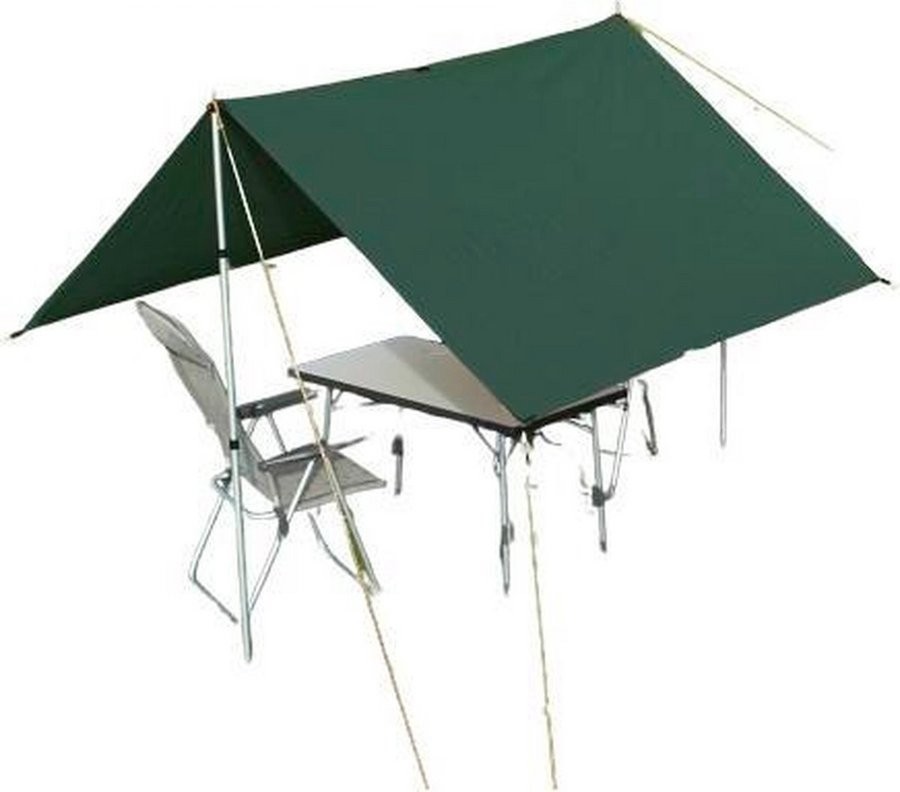 Туристический тент Eurotrail TARP 4 (4x3м) 1400 forrest green (ETTE0638)