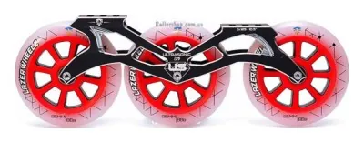 Триколісний сет для роликів FE Ultrasonic 125 mm Lazerwheelz чорний