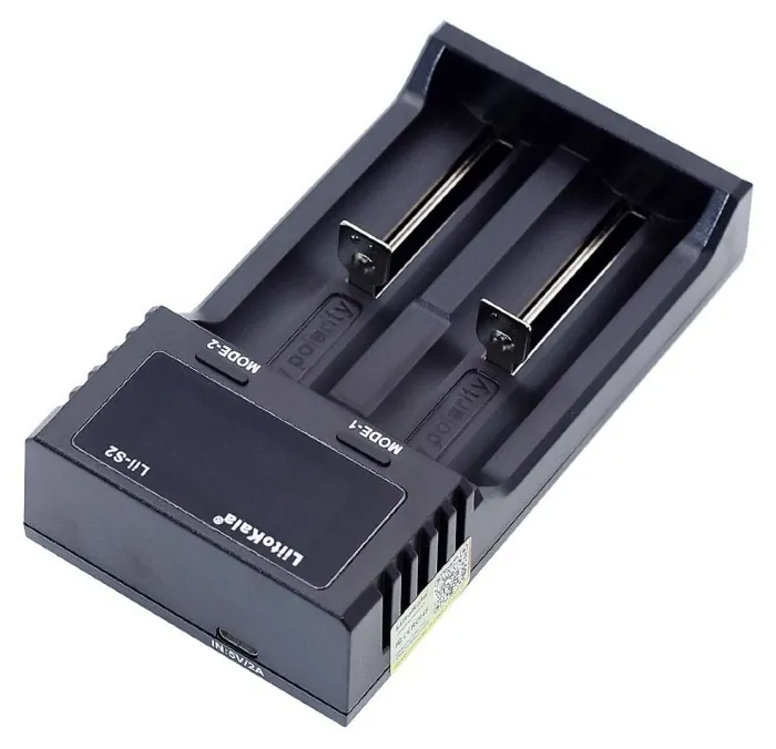 Зарядное устройство для Liitokala Lii-S2, 2 канала, Ni-Mh/Li-ion/LiFePo4, USB, LCD, Box