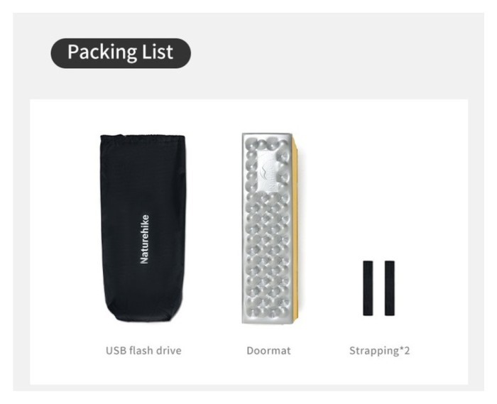 Килимок складний IXPE Naturehike CNK2550WS030, алюмінієва плівка, 18 мм, оливковий-зелений