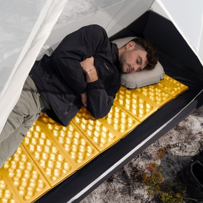 Килимок складний IXPE Naturehike CNK2550WS030, алюмінієва плівка, 18 мм, оливковий-зелений, укр, укр