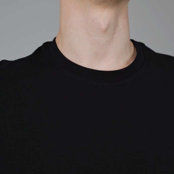 Лонгслив мужской Slavni прямого кроя черный, Лонгслив Slavni Mono универсальный черный