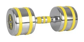 Гантель хромированный inSPORTline Yellsteel 12 кг