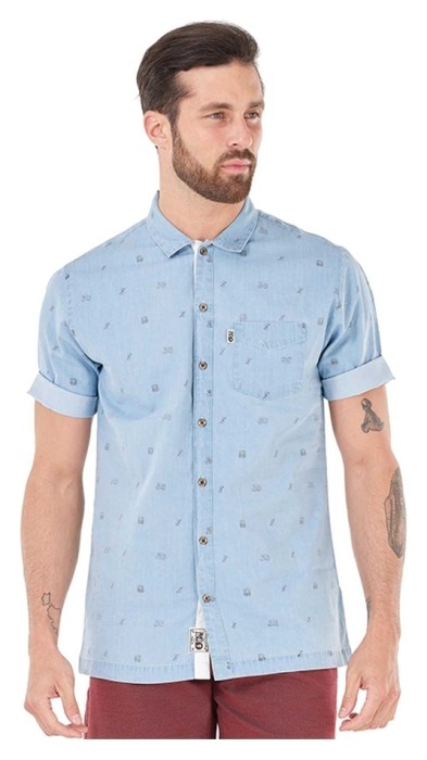 Рубашка Picture Organic MC Manatee denim camp, укр, укр