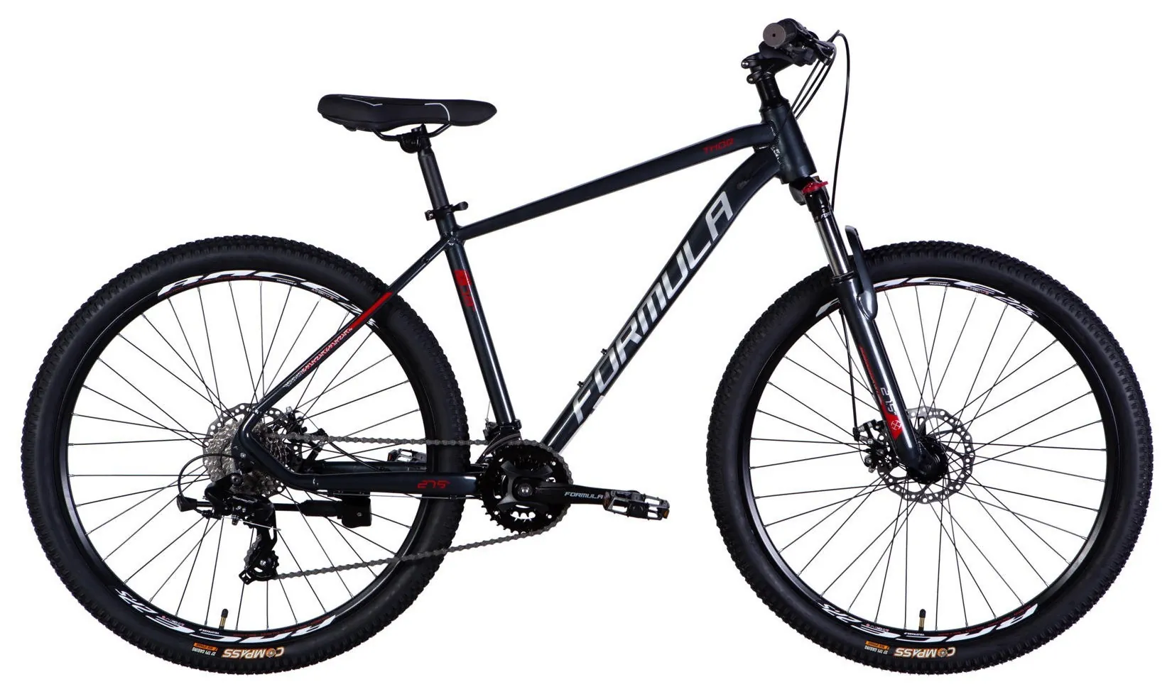 Велосипед AL 27.5" Formula THOR DD CS рама-18" чорний зі сріблястим 2026 (OPS-FR-27.5-307)