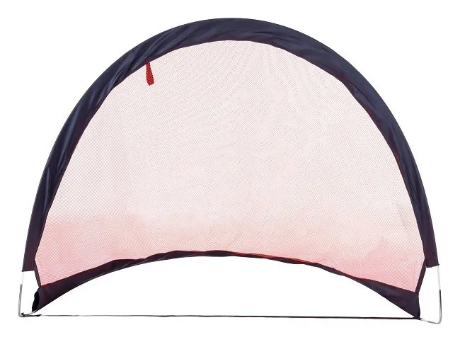 Ворота футбольні Pure2Improve POP-UP 120 x 86 см, чорно-червоні