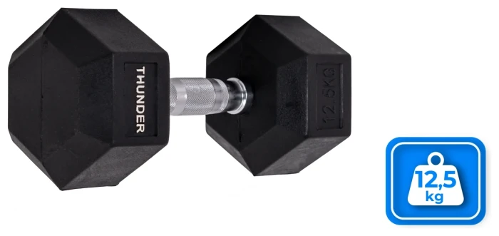 Гантель шестигранна THUNDER 12,5 кг
