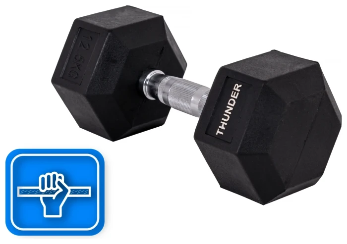 Гантель шестигранна THUNDER 12,5 кг