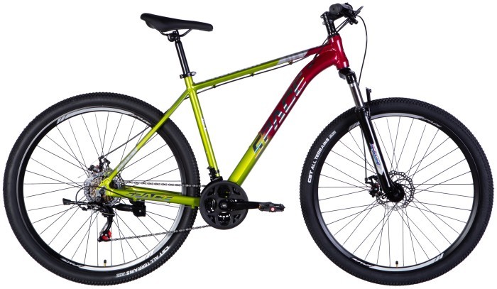 Велосипед AL 29" SPACE PHAETON DD FR рама-20" зелено-розовый 2025