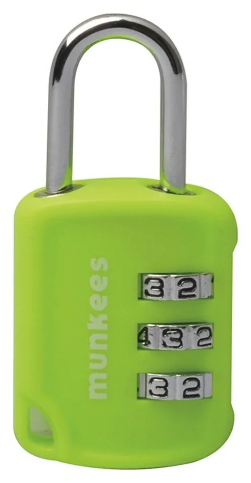 Munkees 3605 брелок-замок Combi Lock 2 lime (3605-LM)