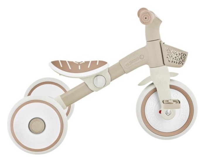 Велосипед детский GLOBBER серии LEARNING TRIKE 2в1 PLUS, кокос, до 20кг, 3 колеса