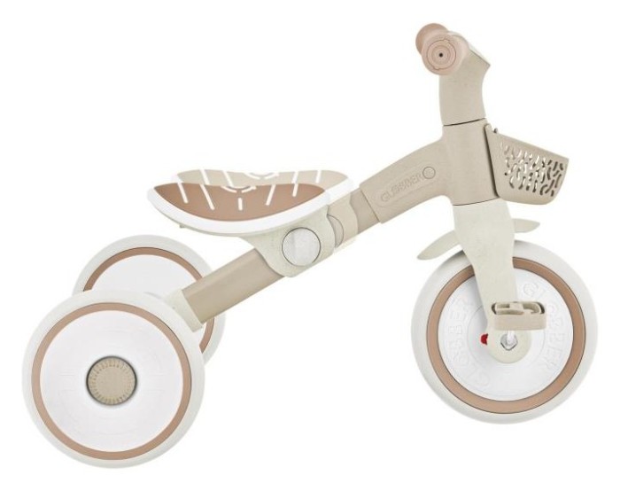 Велосипед детский GLOBBER серии LEARNING TRIKE 2в1 PLUS, кокос, до 20кг, 3 колеса