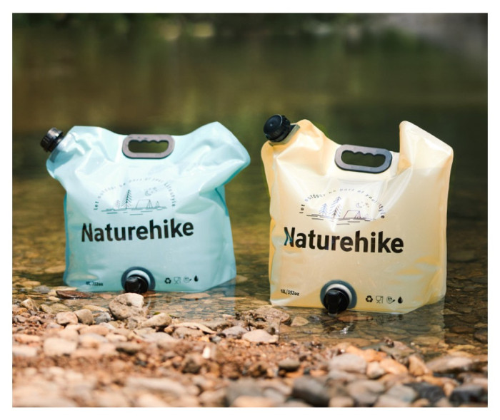 Складаний контейнер для води з поліетилену Naturehike CNK2450CF027, 10 л, жовтий