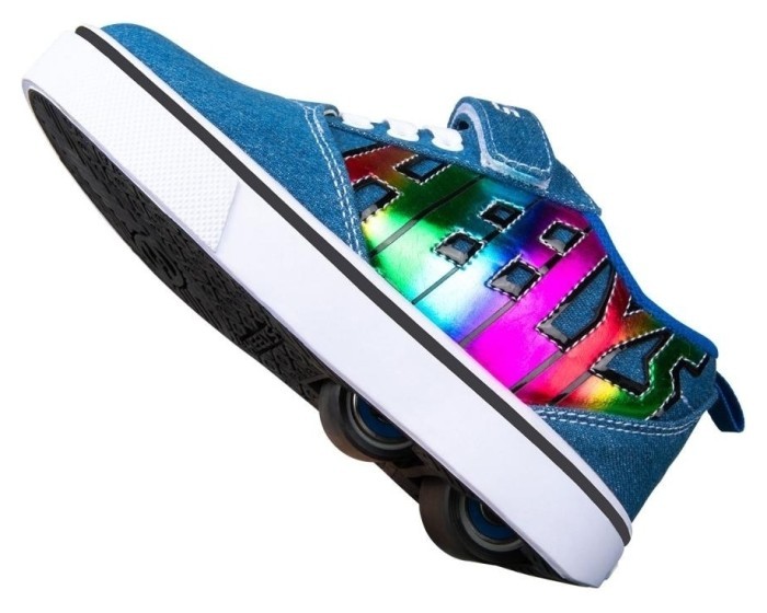 Роликовые кроссовки Heelys Х2 Pro HE101279 Blue Denim Blue Rainbow