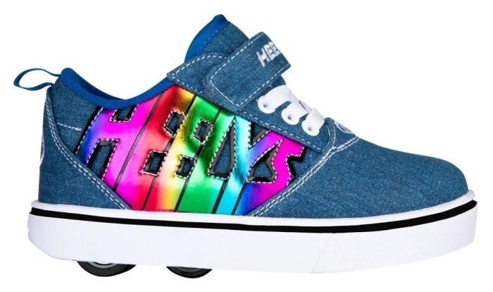 Роликовые кроссовки Heelys Х2 Pro HE101279 Blue Denim Blue Rainbow