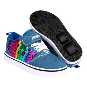 Роликовые кроссовки Heelys Х2 Pro HE101279 Blue Denim Blue Rainbow