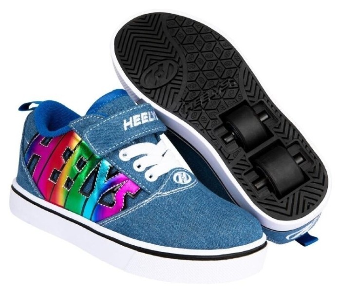 Роликові кросівки Heelys Х2 Pro HE101279 Blue Denim Blue Rainbow, укр, укр