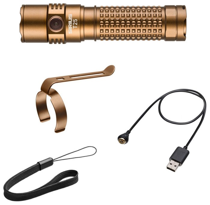 Фонарь тактический Mactronic Sirius T25 (2500 Lm) USB Rechargeable (THH0172)