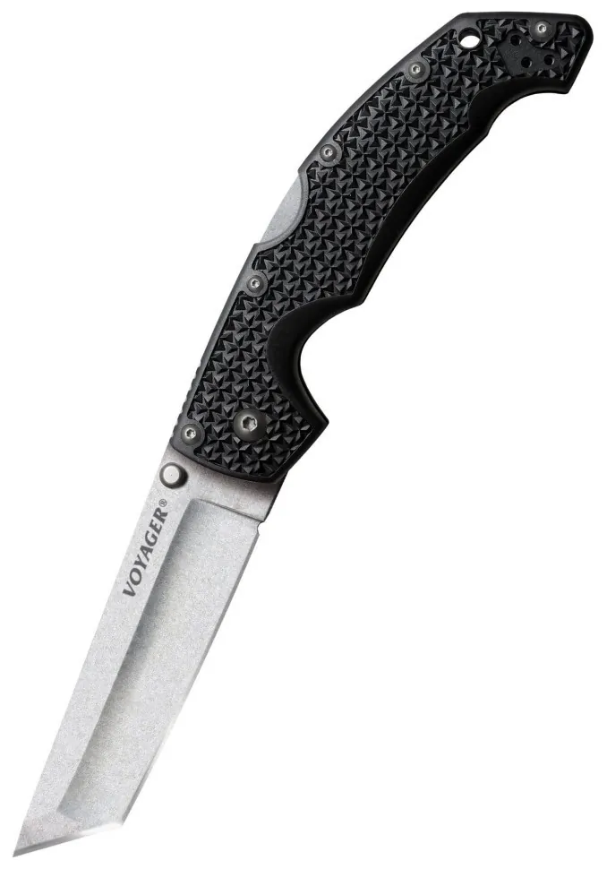 Ніж складаний Cold Steel Voyager Large, Tanto Point, Plain Edge, 10A, Black (SHM_CST CS-29AT)