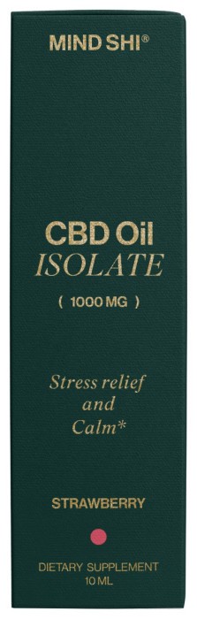CBD Oil Isolate 1000 mg Strawberry - 10 ml