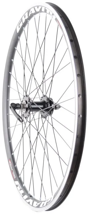 Колесо АЛ 26" переднее 14Gх36, втулка Shunfeng SF-А210FB, эксцентрик, промподшипник