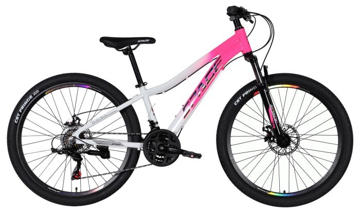Велосипед AL 26" SPACE IZIDA DD FR рама-13" розово-белый 2026