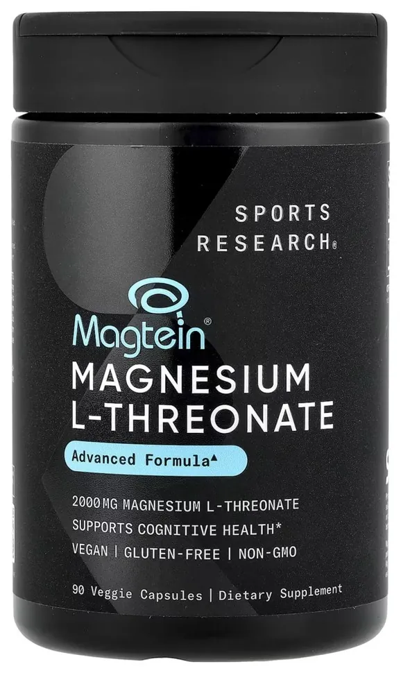 Magnesium L-Threonate 2000mg - 90 veggie capsules (DSN_2023-10-6180)